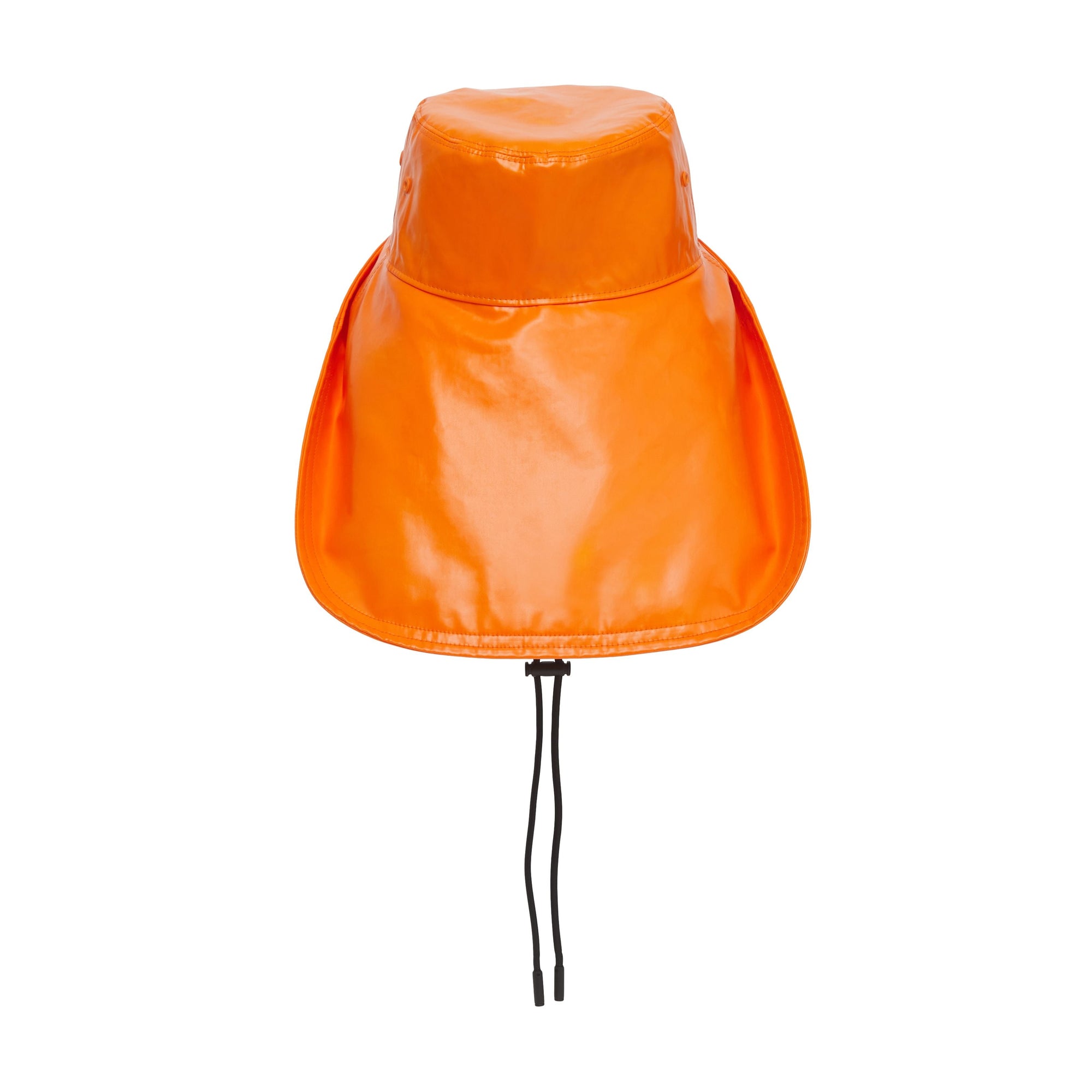 DEEP ORANGE Chapeau de pêcheur en coton caoutchouté avec logo