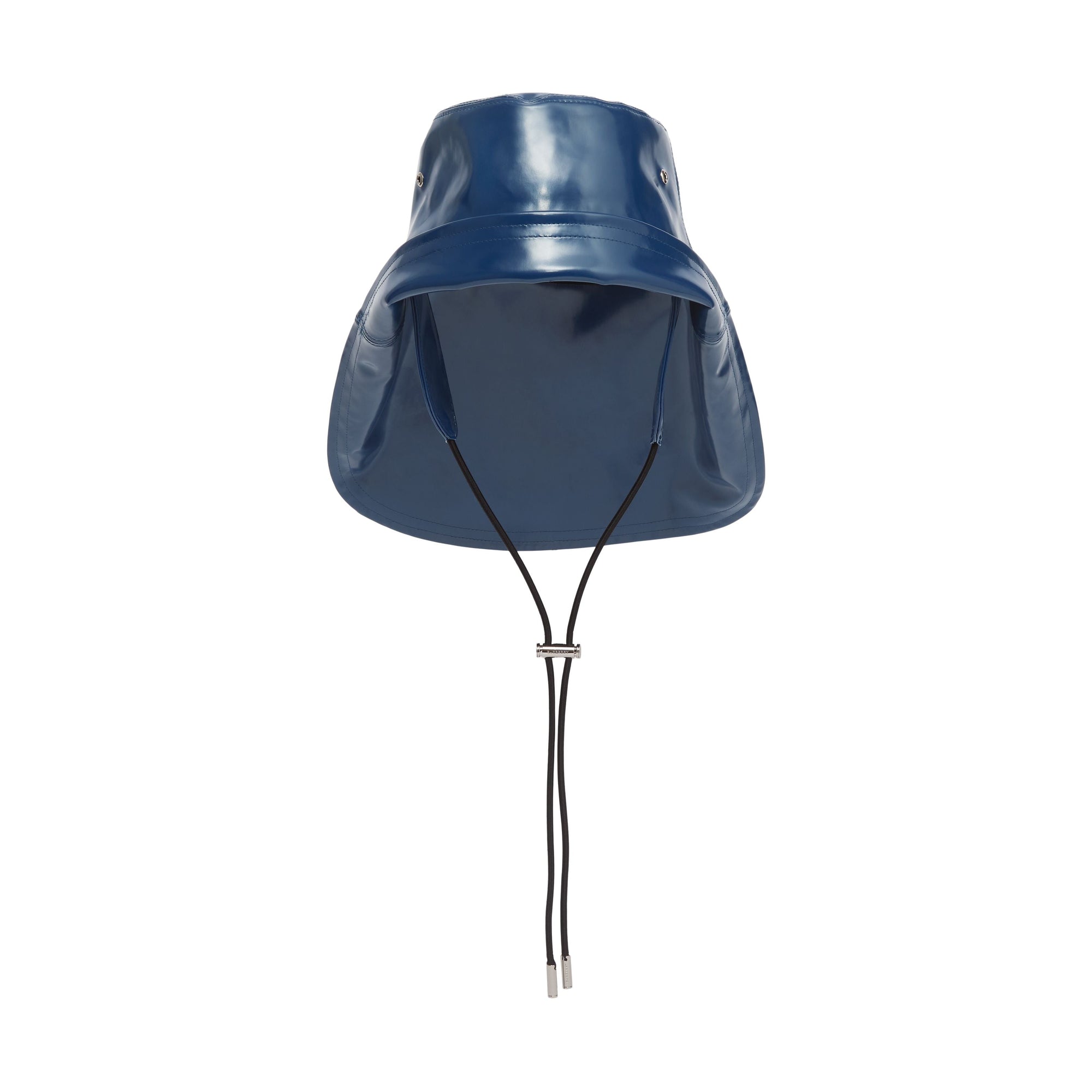 INK BLUE Chapeau de pêcheur en coton caoutchouté avec logo