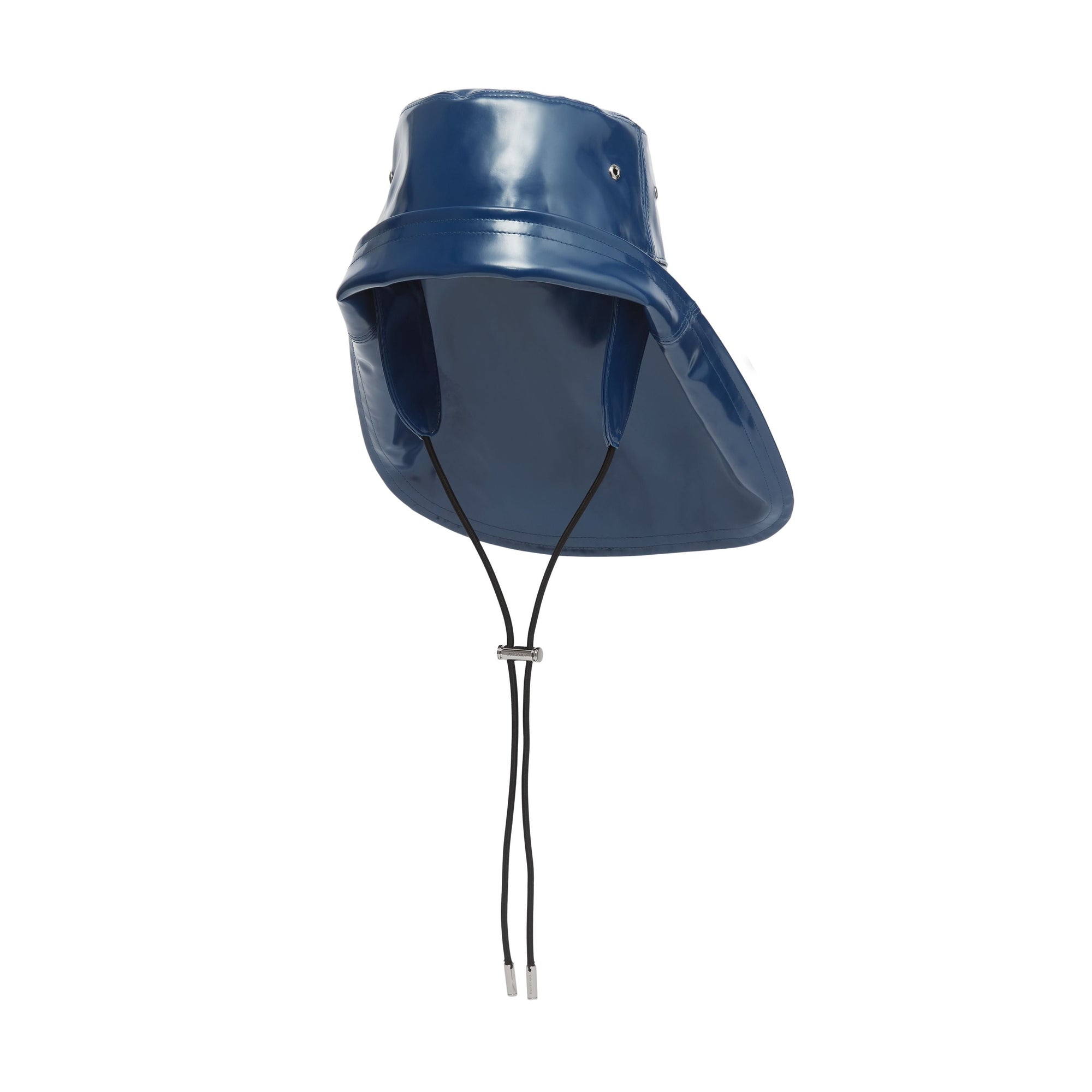 INK BLUE Chapeau de pêcheur en coton caoutchouté avec logo