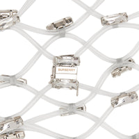 TRANSPARENT/PALLADIO Manchettes en filet à cristaux