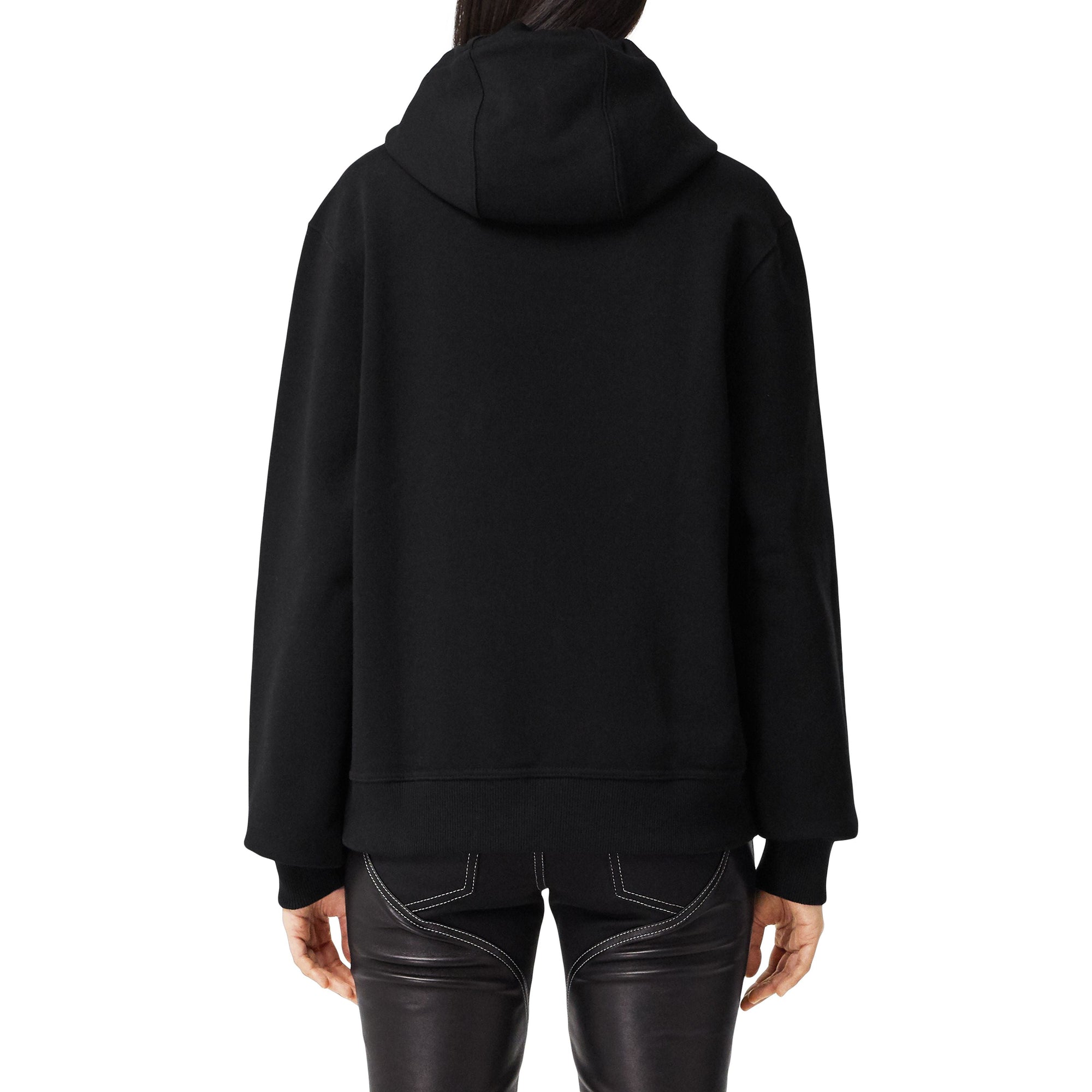 BLACK Hoodie oversize en coton à imprimé requin