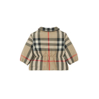Veste rembourrée en polyester recyclé check - Beige d'Archive