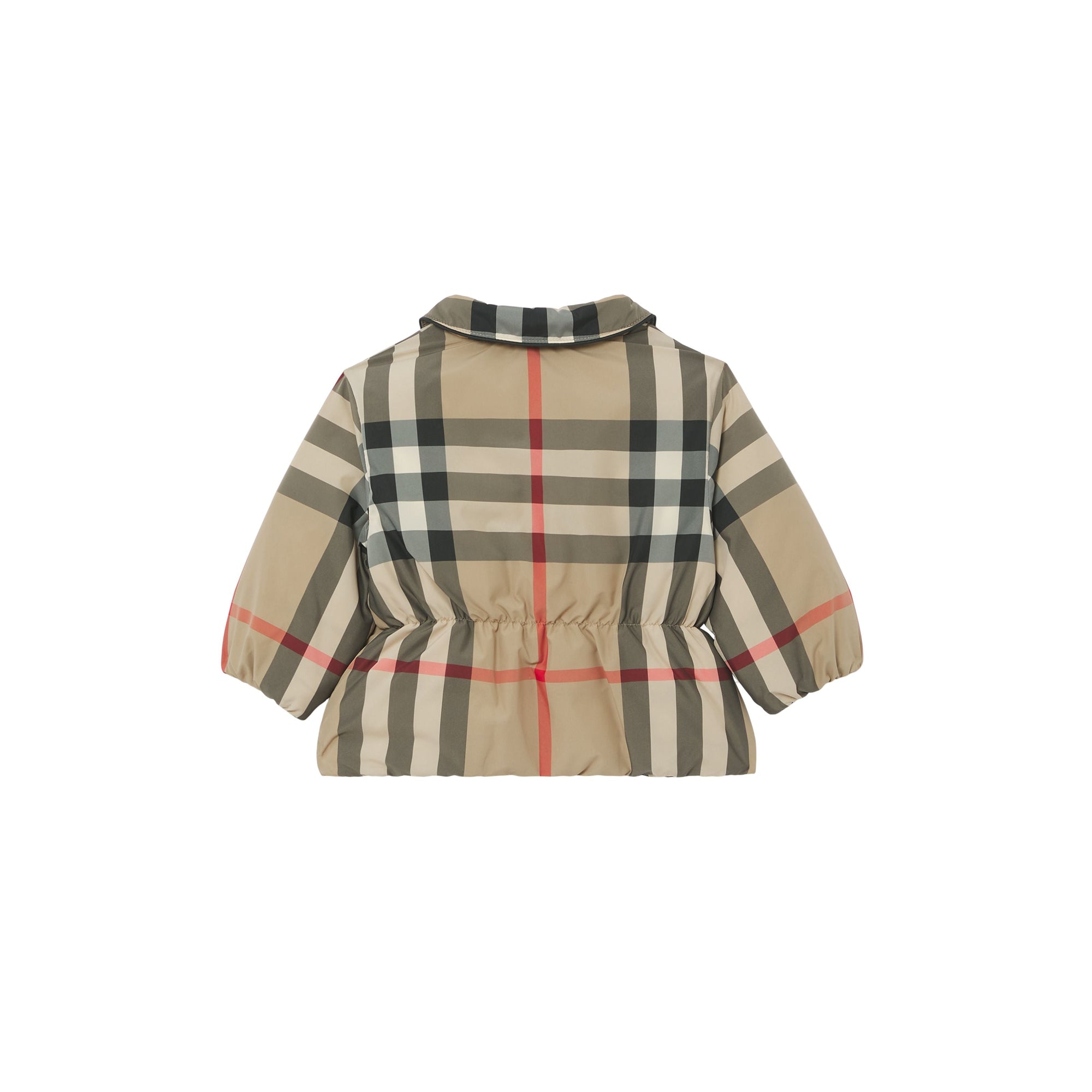 Veste rembourrée en polyester recyclé check - Beige d'Archive