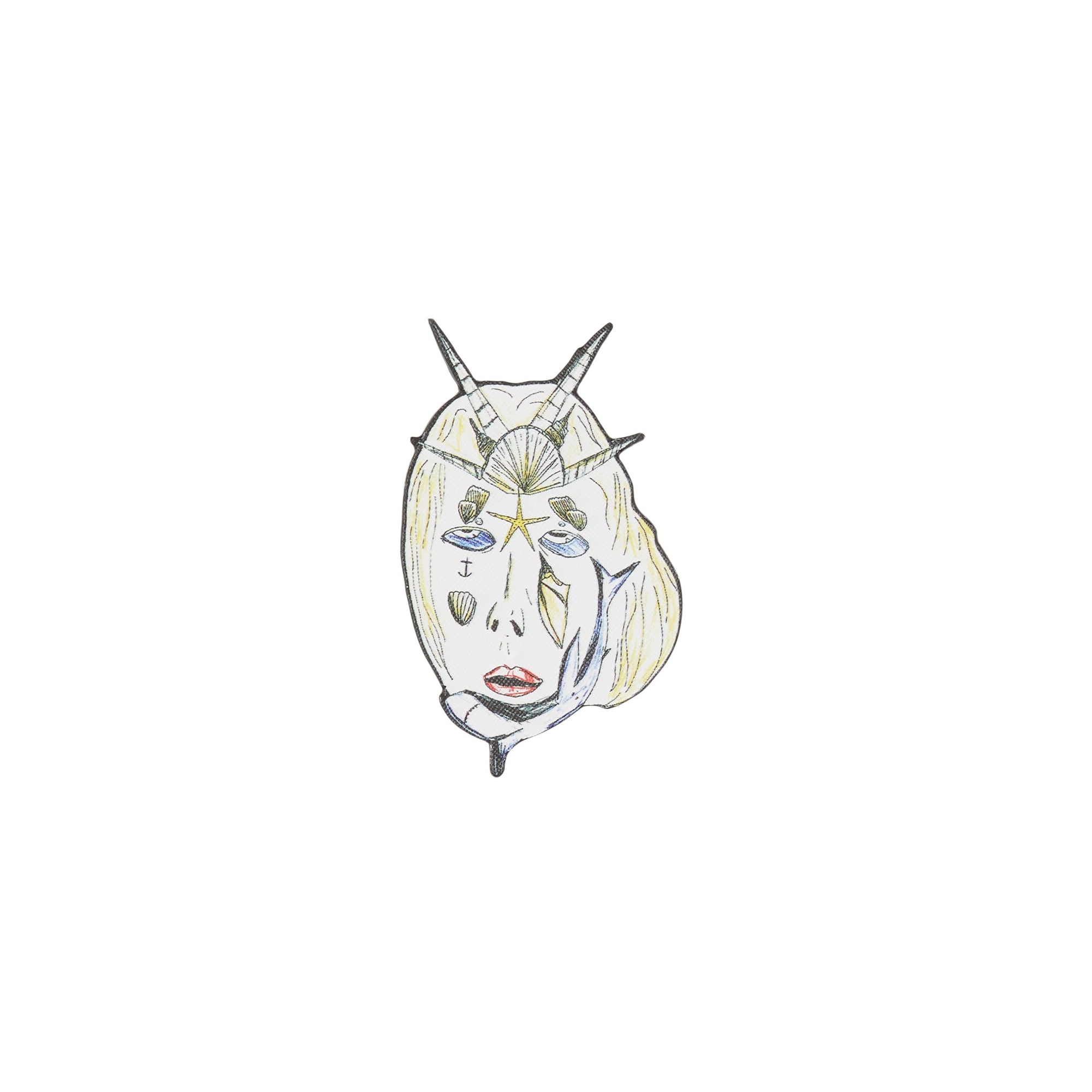 PALLADIO Broches en cuir avec illustration marine