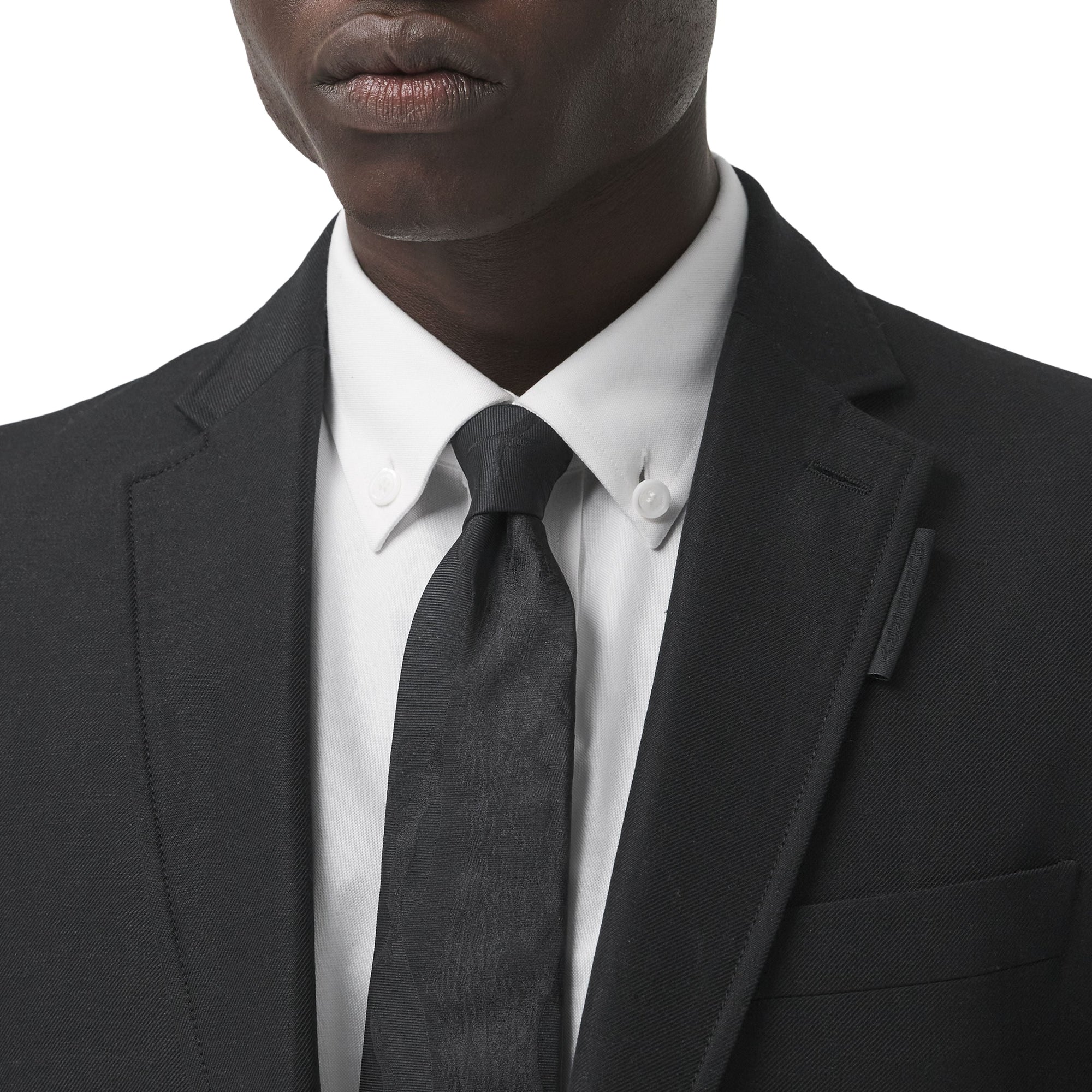 BLACK Veste de costume classique en laine et lin