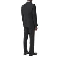 BLACK Veste de costume classique en laine et lin
