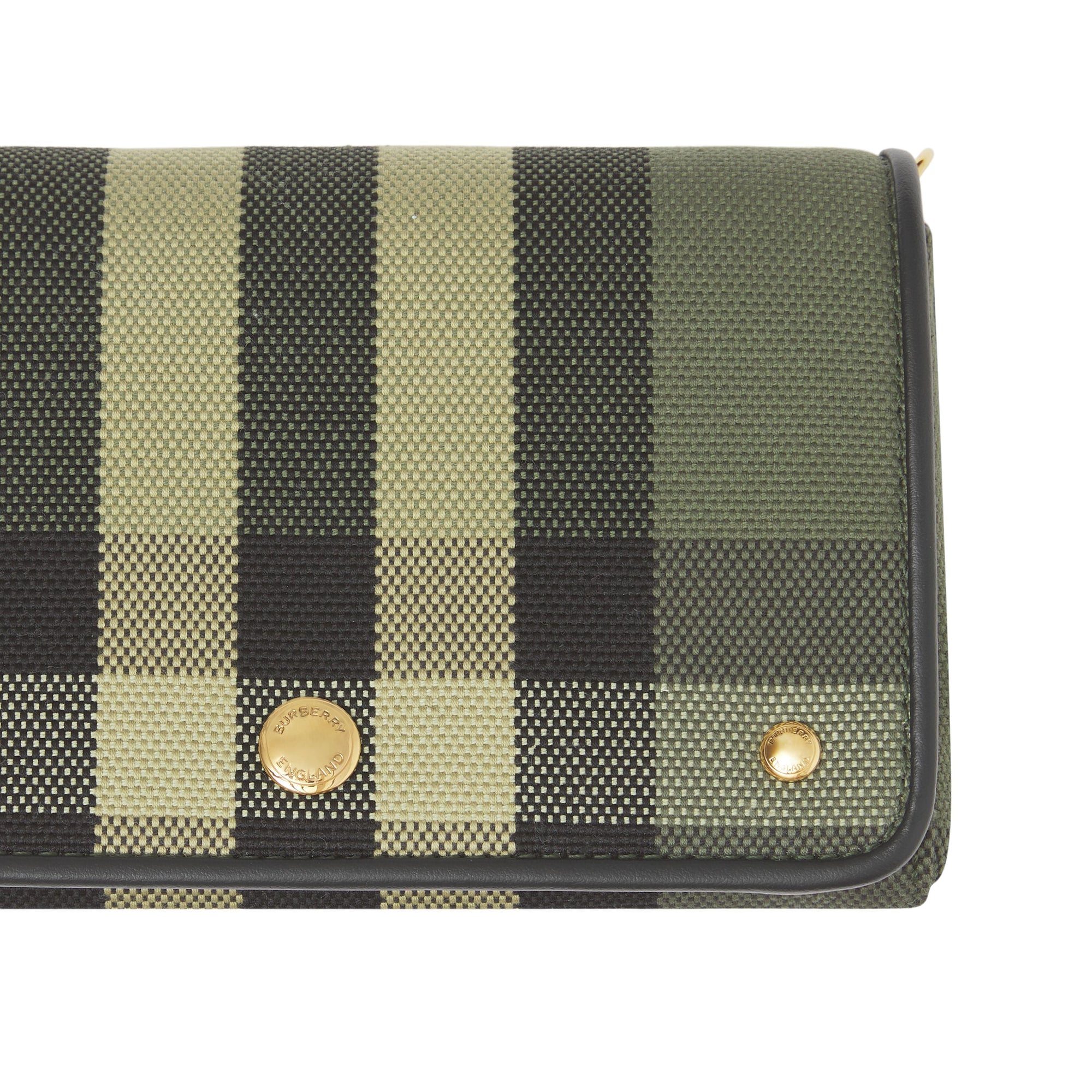MILITARY GREEN Petit sac à bandoulière en toile check