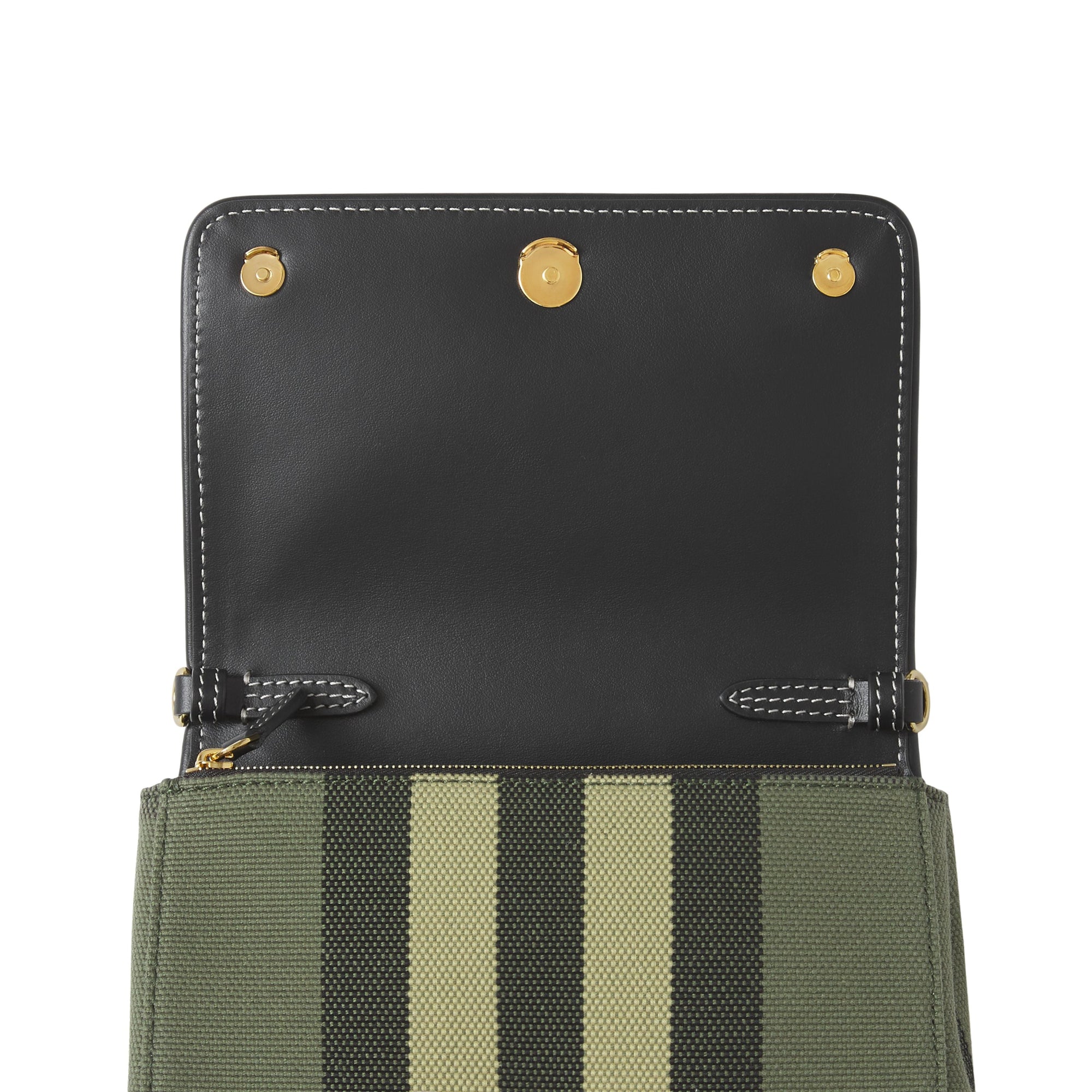 MILITARY GREEN Petit sac à bandoulière en toile check