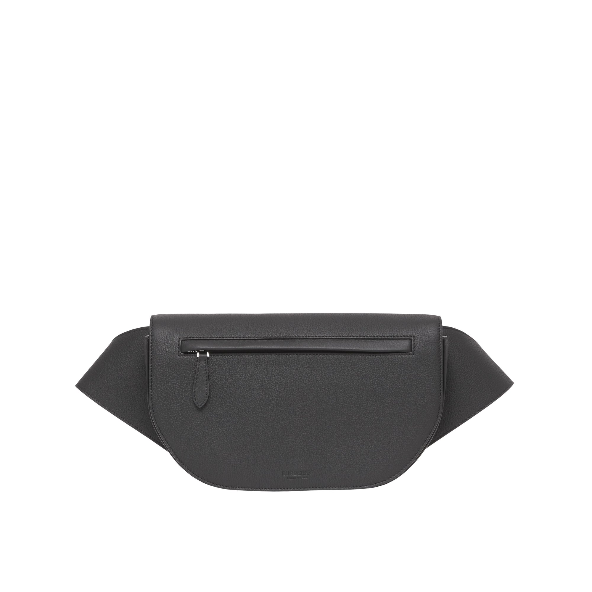 BLACK Grand sac banane Olympia en cuir grainé