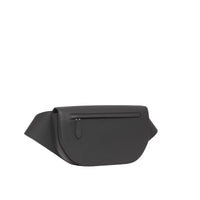 BLACK Grand sac banane Olympia en cuir grainé