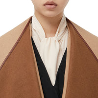 CAMEL Cape réversible en jacquard de cachemire avec logo