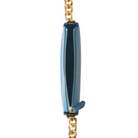 BLUE TOPAZ Mini sac Olympia zippé en cuir