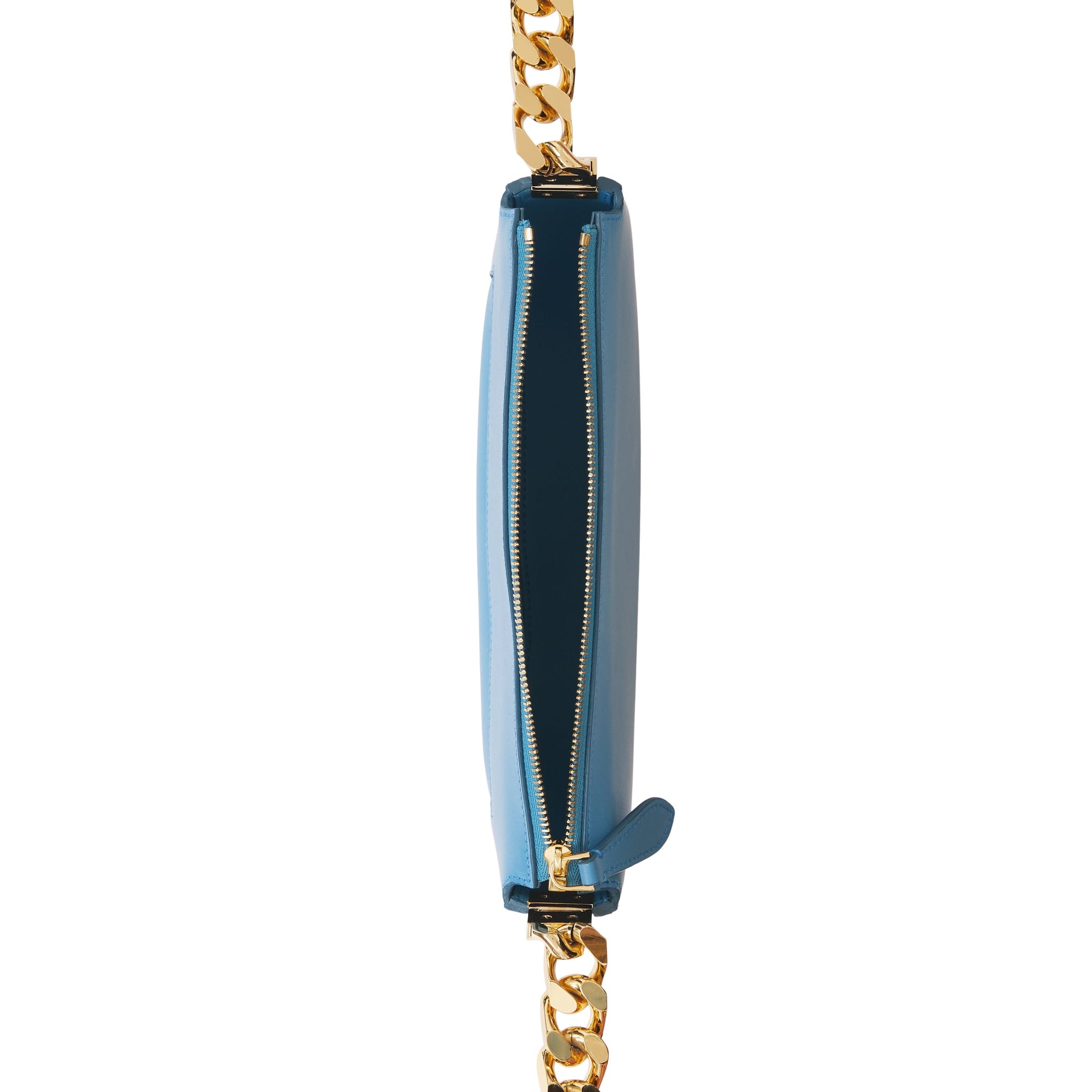 BLUE TOPAZ Mini sac Olympia zippé en cuir