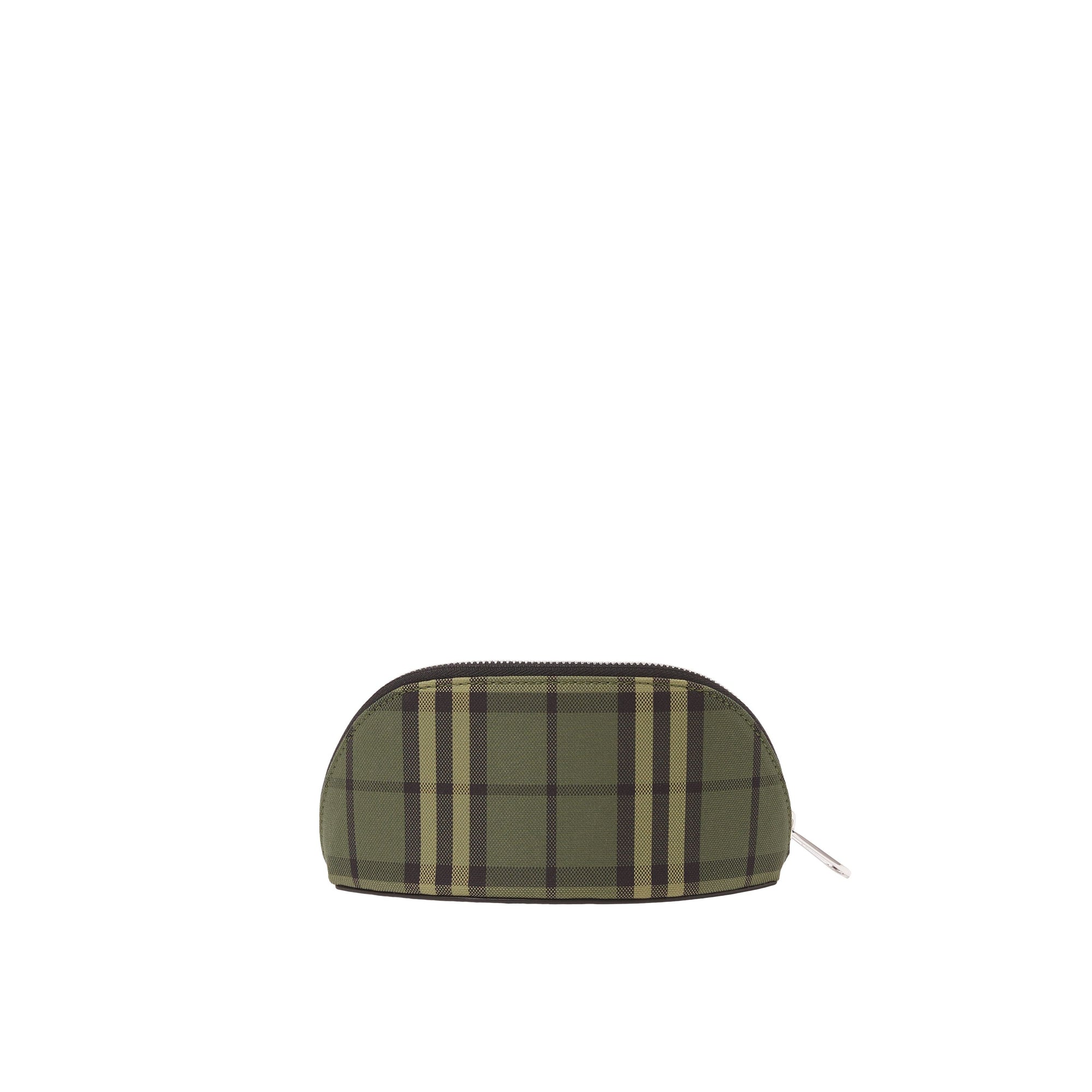 GREEN ICON CHECK Visière en coton check avec poche zippée amovible