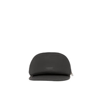 BLACK Visière en coton caoutchouté avec poche zippée amovible