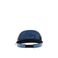 INK BLUE Visière en vinyle avec poche zippée amovible