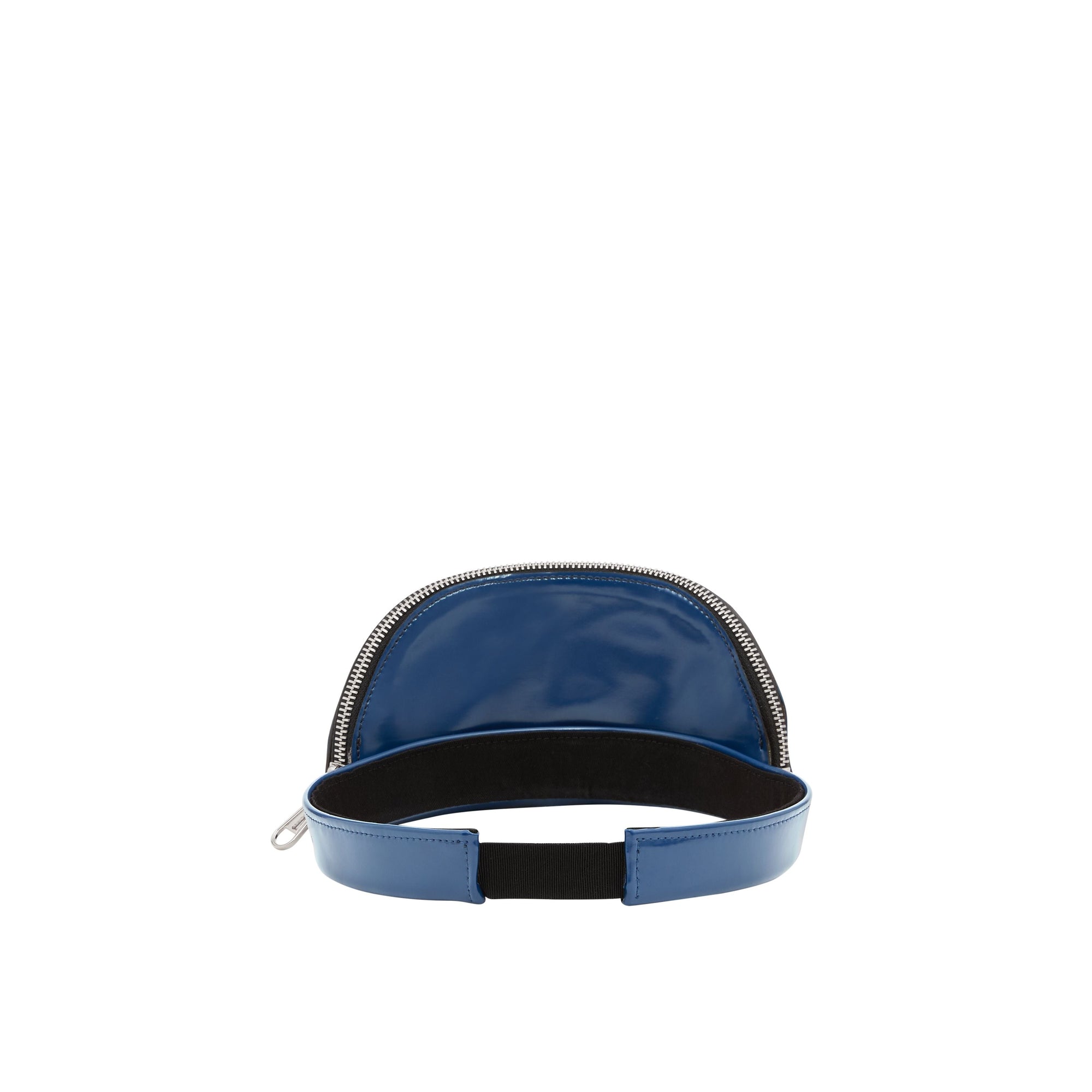 INK BLUE Visière en vinyle avec poche zippée amovible