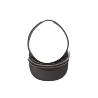 BLACK Visière en cuir avec poche zippée amovible