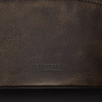 BLACK Visière en cuir avec poche zippée amovible