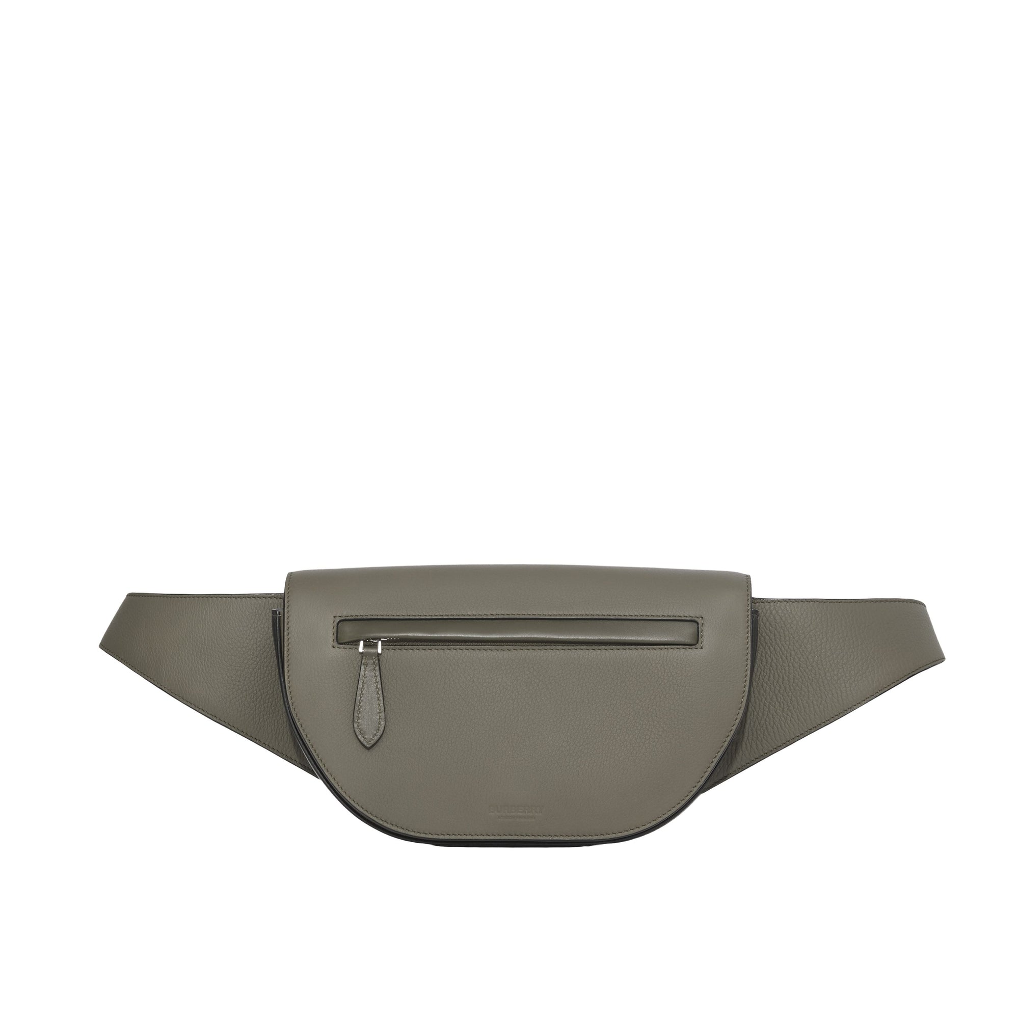 POPLAR GREEN/BLK Petit sac banane Olympia en cuir grainé