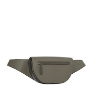 POPLAR GREEN/BLK Petit sac banane Olympia en cuir grainé