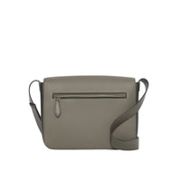 POPLAR GREEN/BLK Petit sac Messenger en cuir grainé