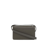 MILITARY KHAKI Pochette Robin en cuir grainé