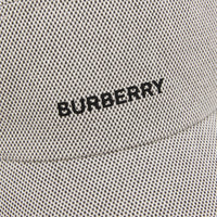 BLACK/WHITE Casquette à bords larges en coton avec logo