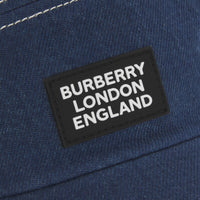 BLUE Casquette en denim à bords larges avec logo