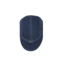 BLUE Casquette en denim à bords larges avec logo