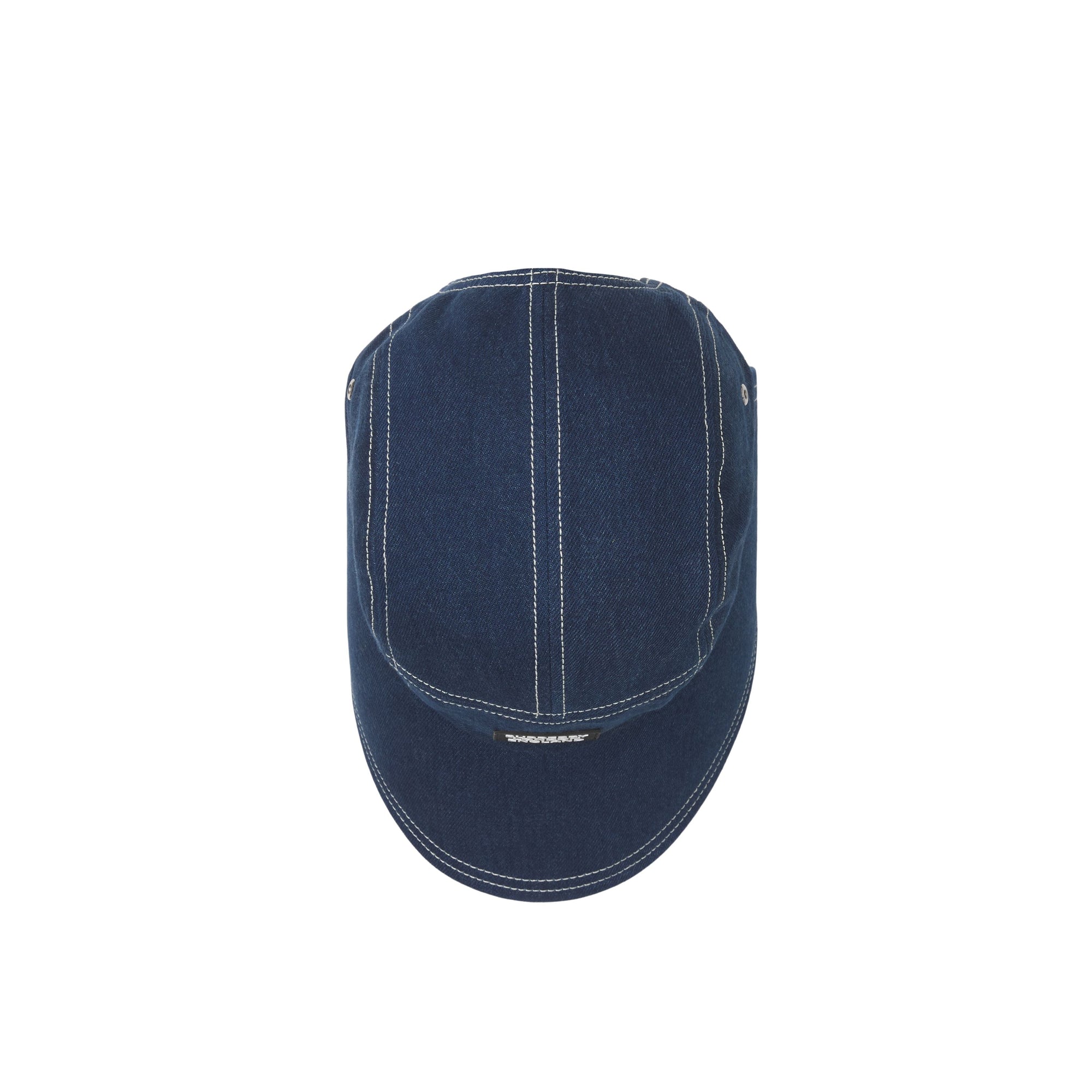 BLUE Casquette en denim à bords larges avec logo
