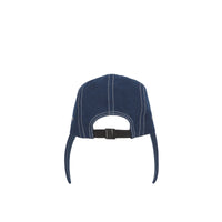 BLUE Casquette en denim à bords larges avec logo