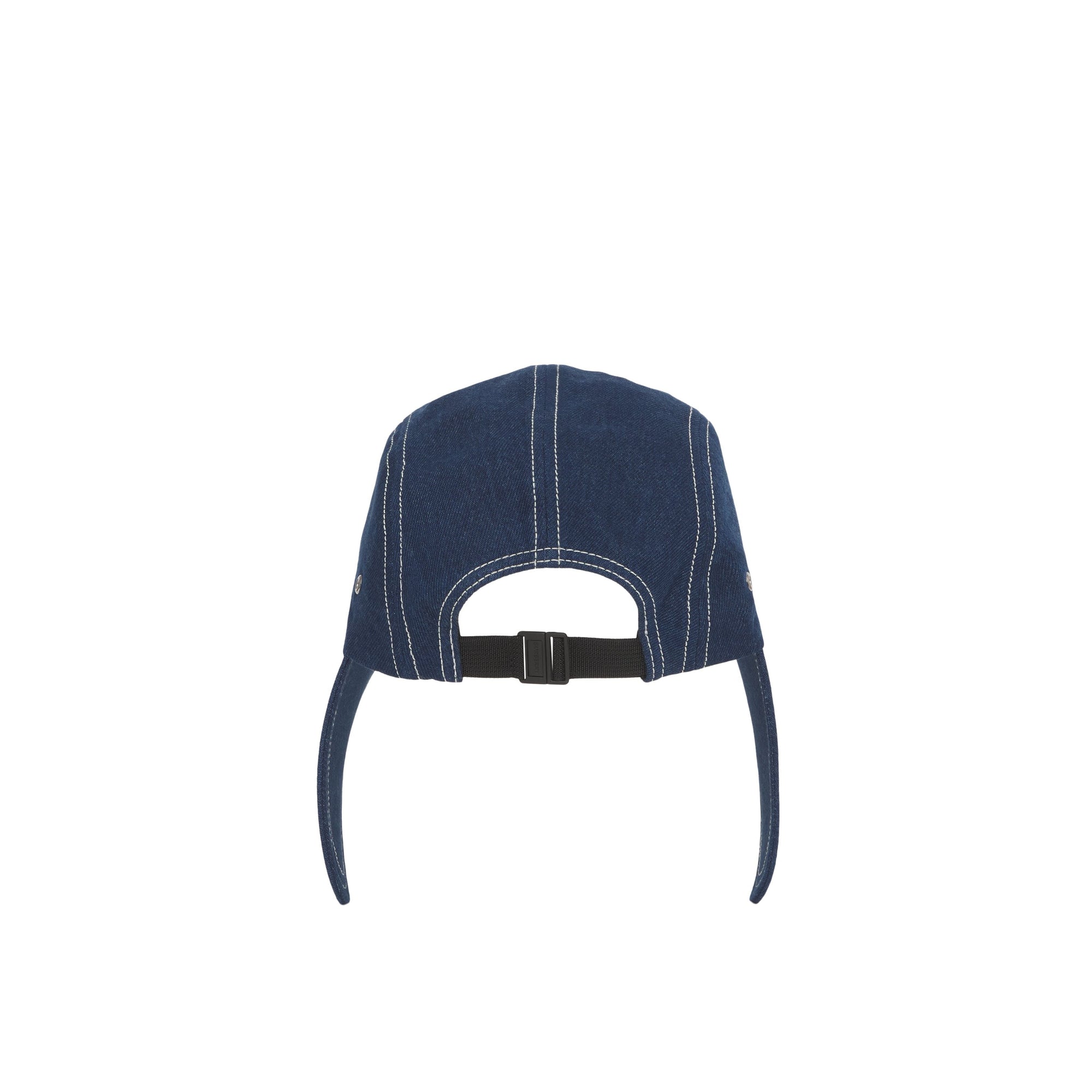 BLUE Casquette en denim à bords larges avec logo