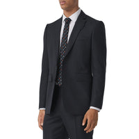 BLACK Veste de costume classique en laine et cachemire