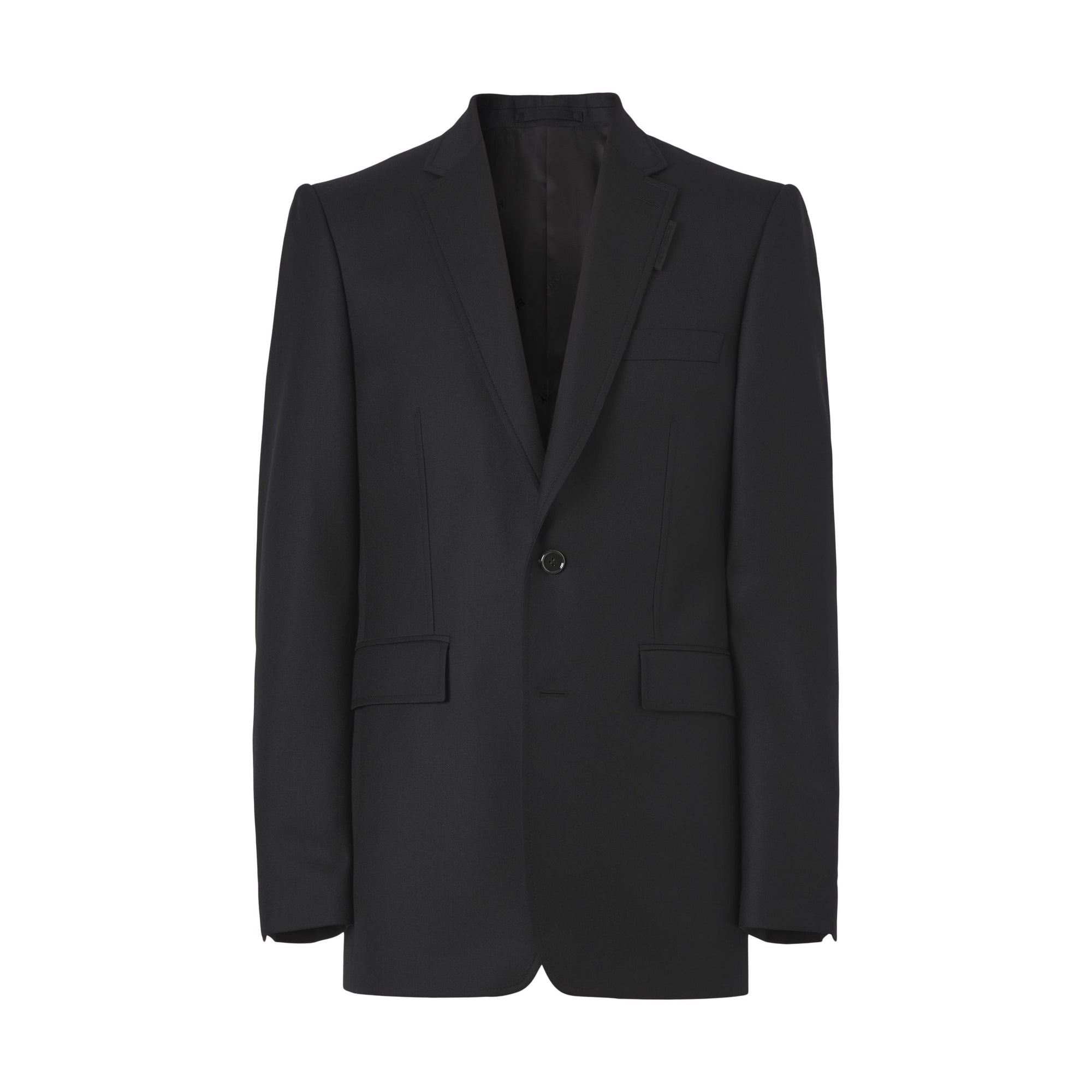 BLACK Veste de costume classique en laine et cachemire
