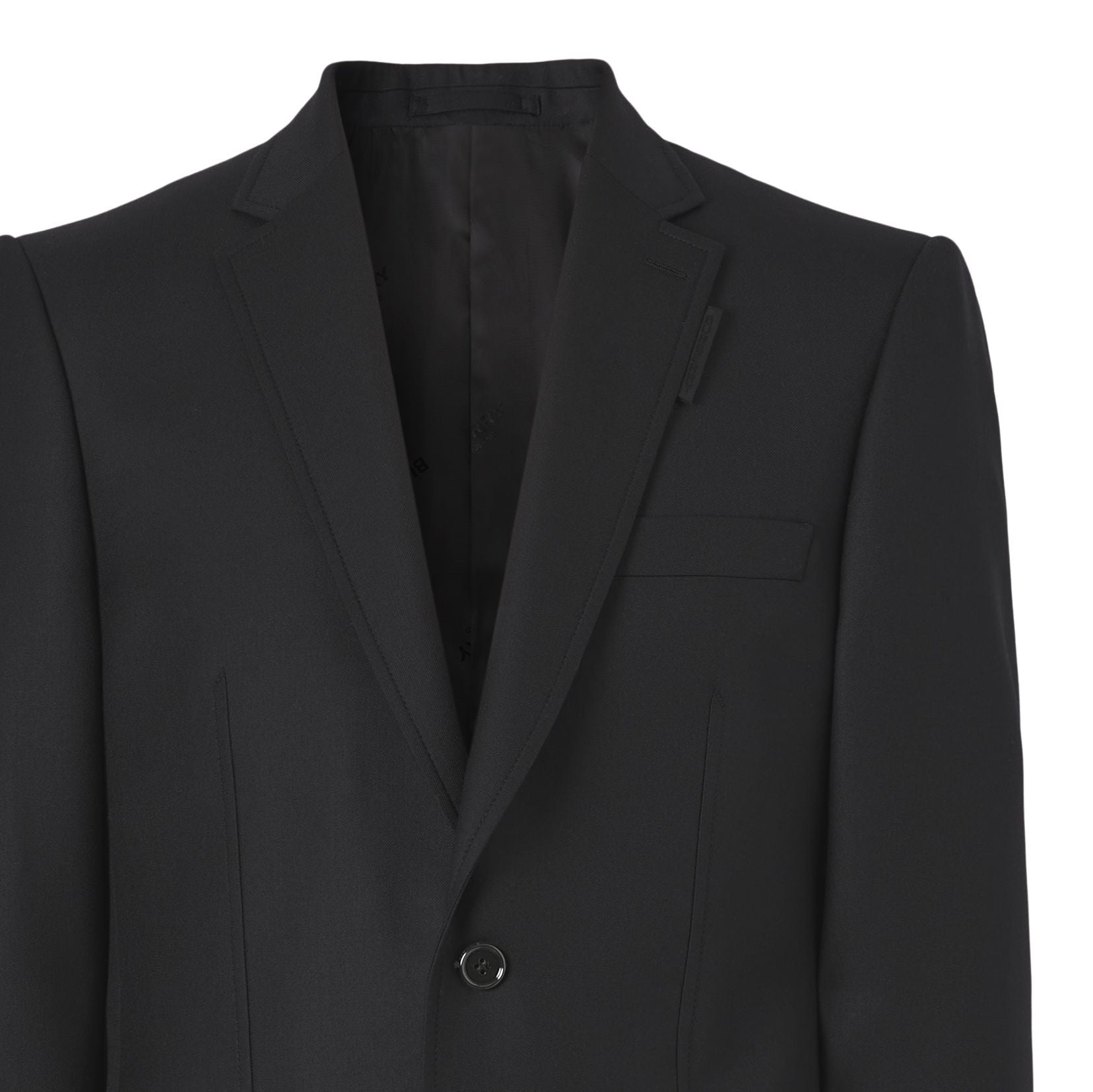 BLACK Veste de costume classique en laine et cachemire