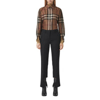 BIRCH BROWN IP CHK Chemise en sergé de soie check