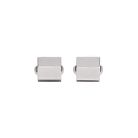 PALLADIO/DARK BRASS Boutons de manchette plaqués palladium en forme d'écrou