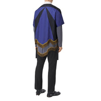 BLACK Pantalon de costume en laine grain de poudre avec panneaux