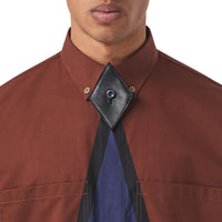 KHAKI IP PTN Chemise tunique en coton à imprimé géométrique