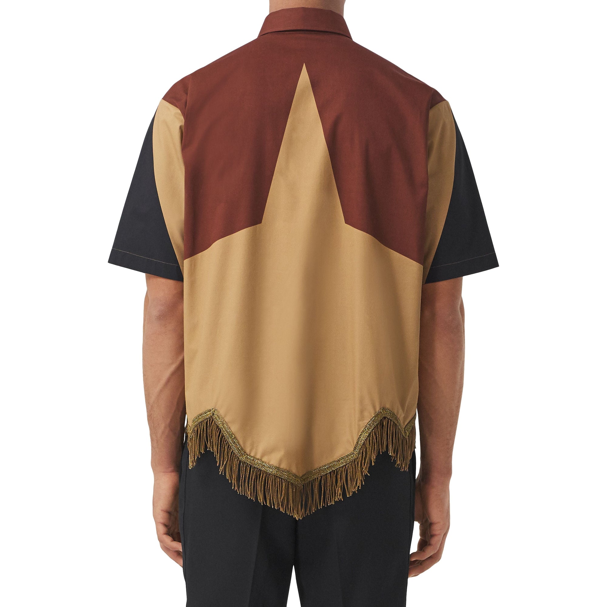 KHAKI IP PTN Chemise tunique en coton à imprimé géométrique