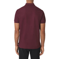 Polo en piqué de coton Monogram - Bordeaux Intense