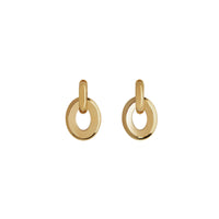 LIGHT GOLD Boucles d'oreilles à découpe plaquées or