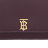 DEEP MAROON Portefeuille en cuir Monogram avec sangle amovible