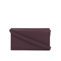 DEEP MAROON Portefeuille en cuir Monogram avec sangle amovible