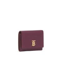DEEP MAROON Petit portefeuille à rabat en cuir Monogram