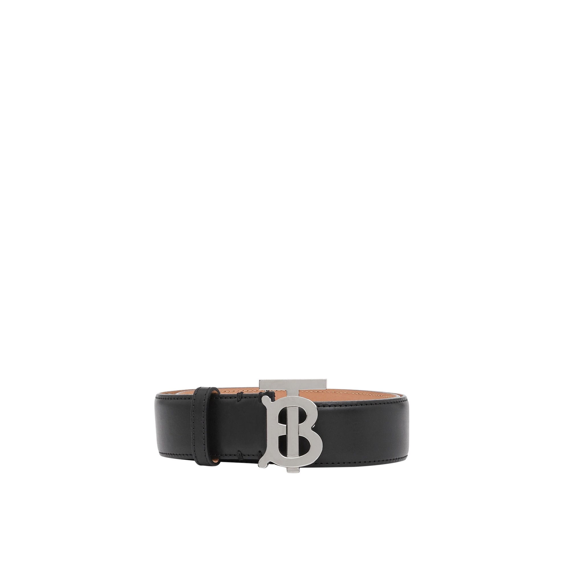 BLACK/PALLADIO Ceinture en cuir Monogram