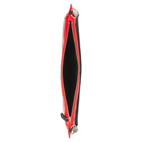 BRIGHT RED Sac Flag en cuir d'agneau avec lettres