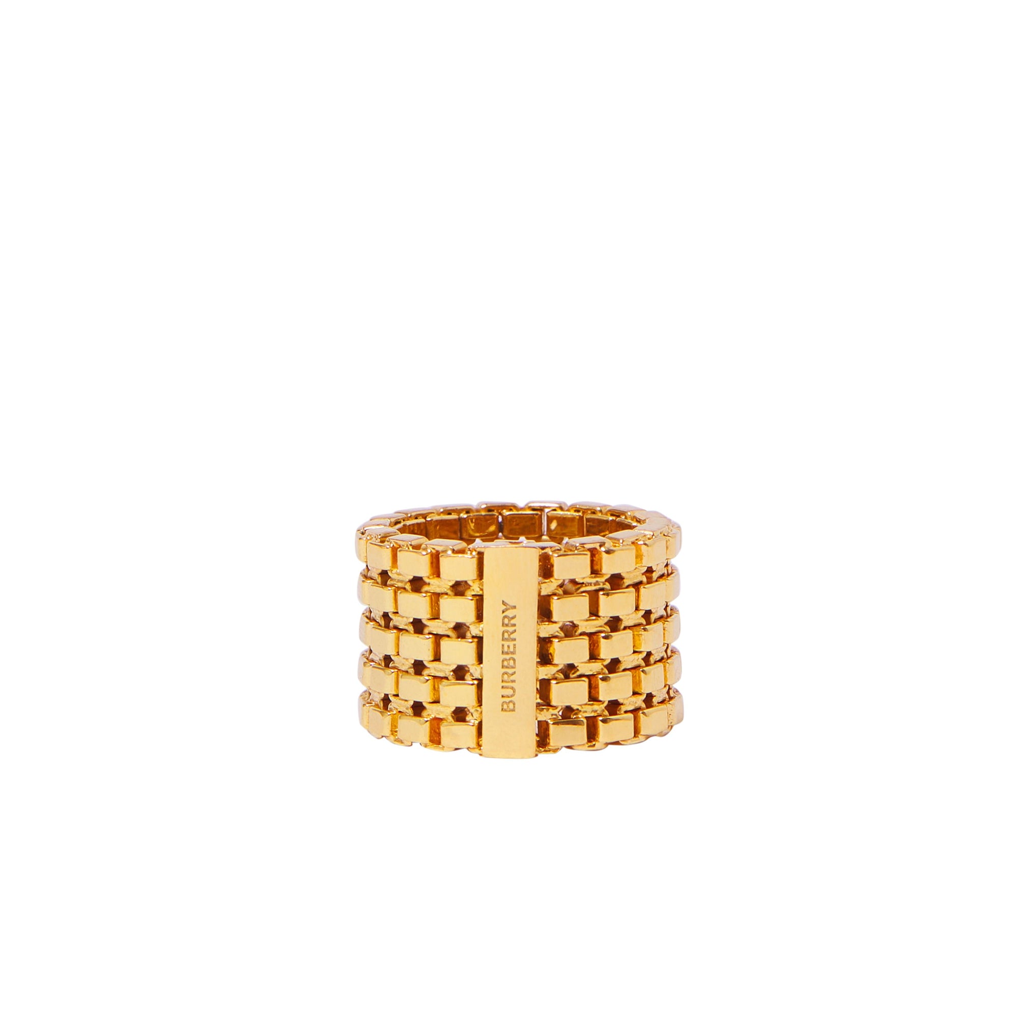 LIGHT GOLD Bague à maillon plaquée or