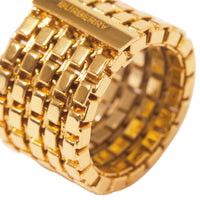 LIGHT GOLD Bague à maillon plaquée or